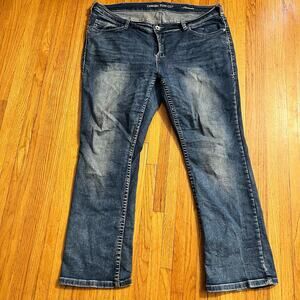 Cowgirl Tuff Jeans Womens 36 X31 Laredo Western Bootcut Blue Denim